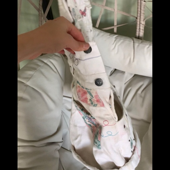 “Kidcore” Vintage white jean romper overalls - white overalls - Jean shortalls - Picture 10 of 10